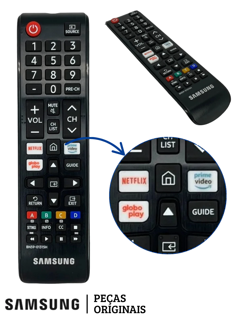 Controle Samsung Original